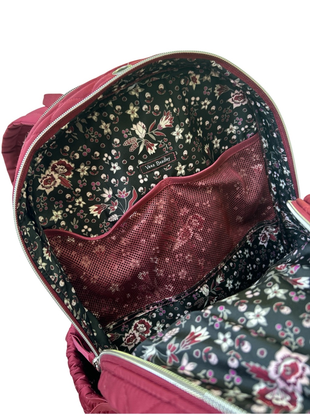 Vera Bradley Quilted Wine Backpack - Picture 6 of 10
